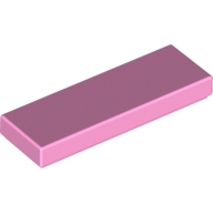 Lego destička 1x3 hladká, světle růžová (4622744, 6070317)